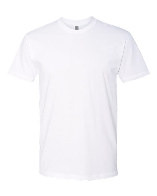 Next Level white Men's Fitted T-shirts