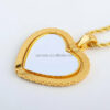 Custom photo double sided heart pendants Gemini Teez