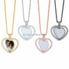 Custom photo double sided heart pendants Gemini Teez