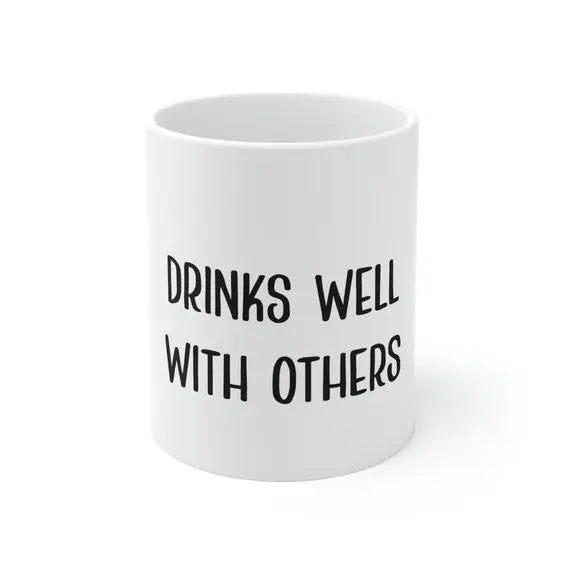 Drinks well with others Coffee mug Gemini Teez
