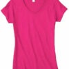 Gildan Women's V-neck Heliconia Gemini Teez