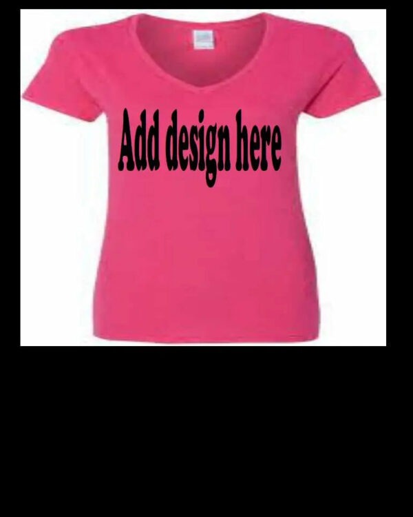 Gildan Women's V-neck Heliconia Gemini Teez
