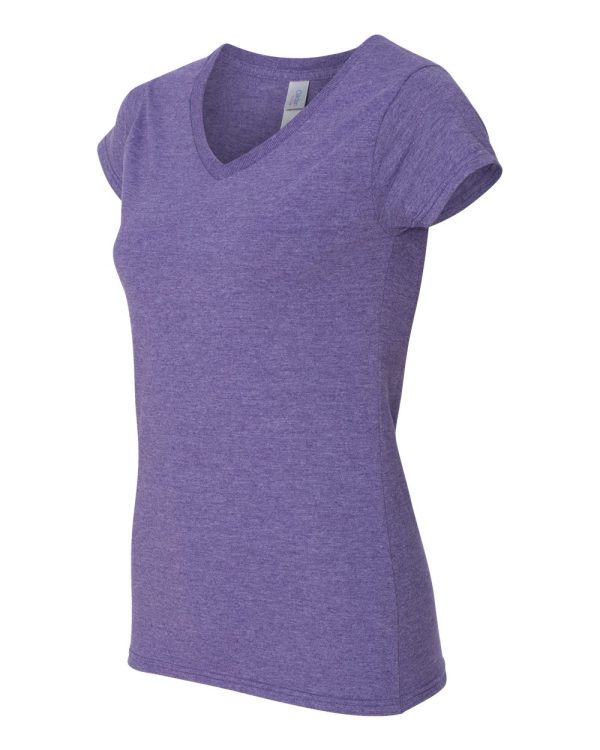 Gildan_64V00L_Heather_Purple_Side_High softstyle