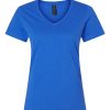 Gildan_64V00L_Royal_Front_High Softstyle Women’s V-Neck T-Shirt (Assorted Colors & Sizes)
