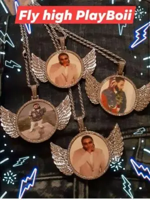 Mini Angel Wings Photo Pendants Gemini Teez