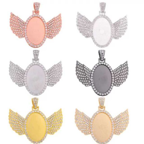 Mini Angel Wings Photo Pendants Gemini Teez