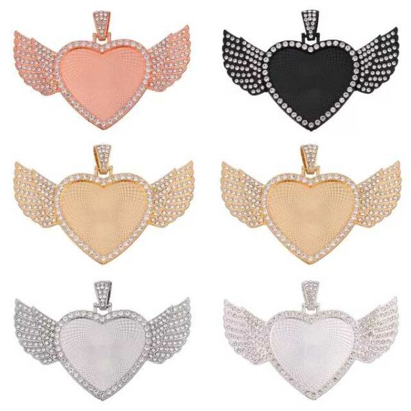 Mini Angel Wings Photo Pendants Gemini Teez