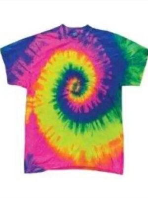 Multi Colored Neon Tie-dye T-shirt Gemini Teez