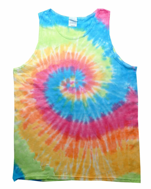 Multi Colored Tie-dye Tank Tops Gemini Teez