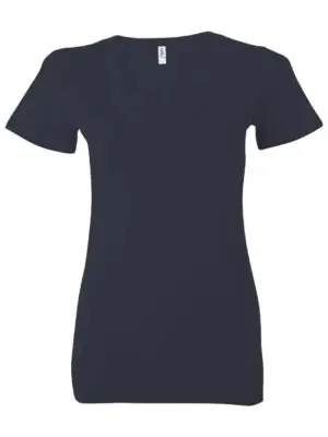 Navy Bella+Canvas Deep V-neck Gemini Teez