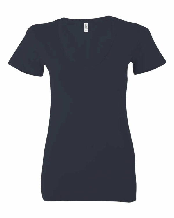 Navy Bella+Canvas Deep V-neck Gemini Teez