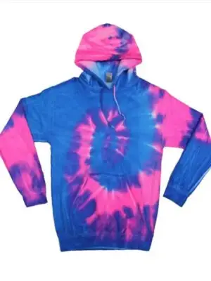 Neon Berry Tie-dyed Hoodie Gemini Teez
