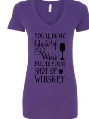 Next Level Deep V-neck Women's Fitted Purple Rush Gemini Teez