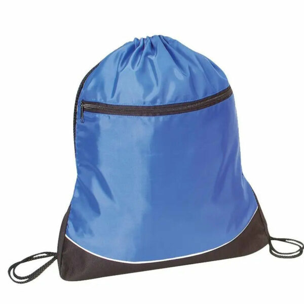 Nylon-Drawstring-Bag-with-Zipper-Pocket.-Gemini-Teez-1663273774 Nylon Drawstring Bag with Zipper Pocket. Gemini Teez