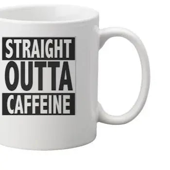 STRAIGHT OUTTA CAFFEINE Gemini Teez