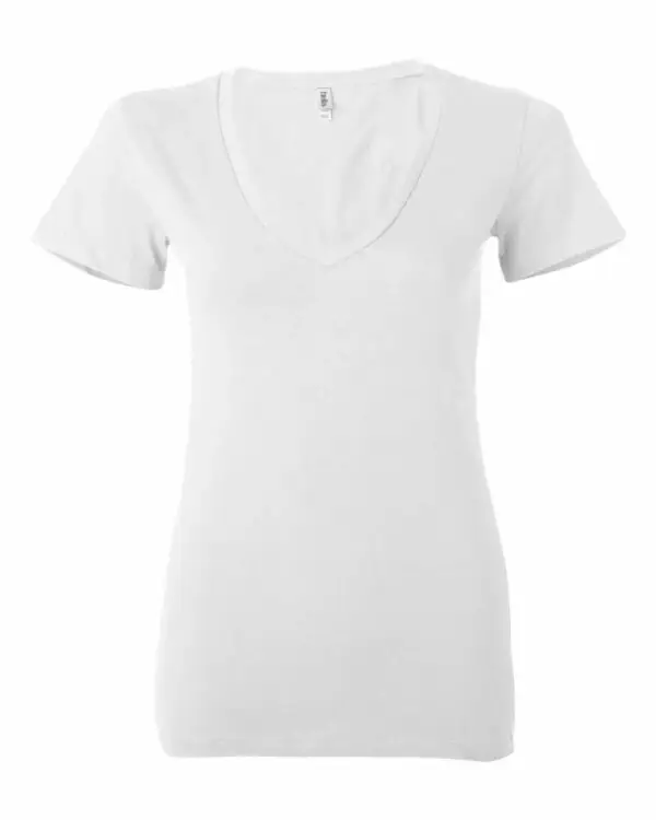 Womens Jersey Deep V-Neck Tee Gemini Teez