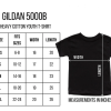 gildan youth heavy Customized t- shirt size guide