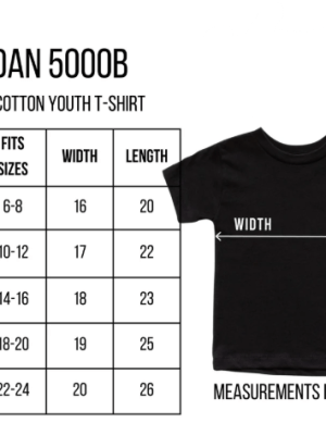gildan youth heavy Customized t- shirt size guide