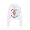 Grinchy on the inside crop top hoodie