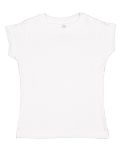RABBIT SKINS TODDLER GIRLS’ FINE JERSEY T-SHIRT