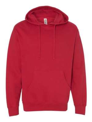 Independent Trading Co. - Midweight Hooded red Sweatshirt