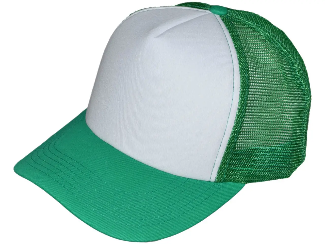 White & Kelly Green
