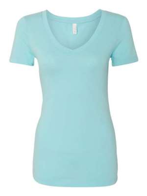 Next Level Deep V-neck Cancun Fitted Women's T-shirt