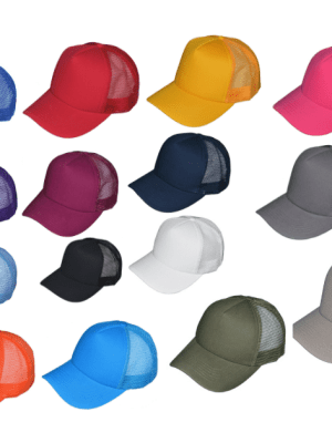 CUSTOM  COTTON FOAM TRUCKER HATS - MID PROFILE MESH BACK