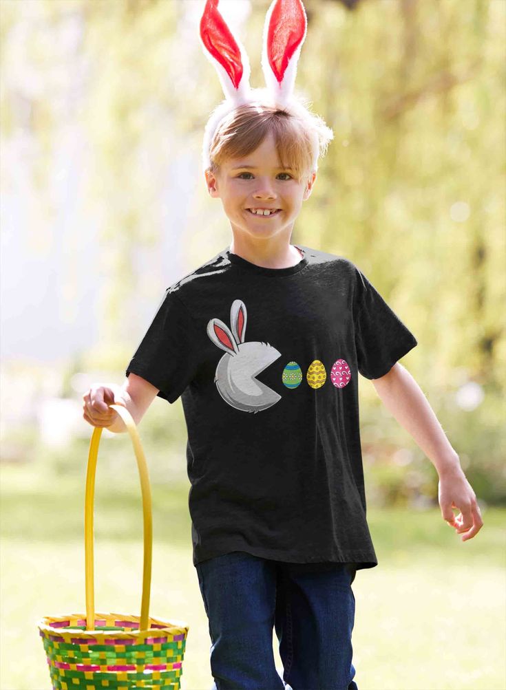 Kids Graphics-Easter egg picking T-shirts