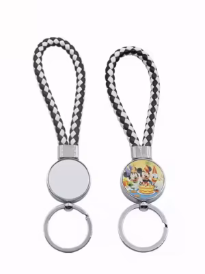 Heart Keychain w/ Strap (Multiple Colors - CUSTOMIZABLE)