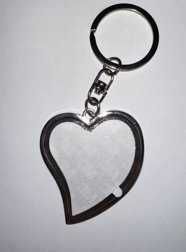 IMG_4433 Slanted Heart Shaped Keychain-Customized