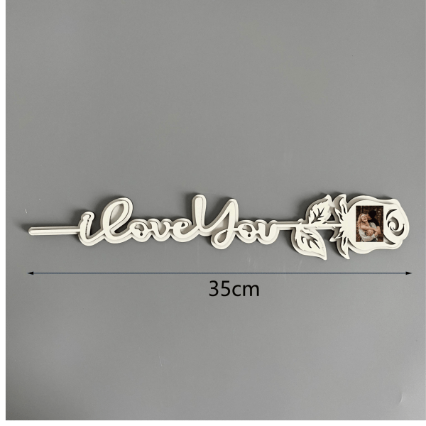 Blank Sublimation I Love You Rose