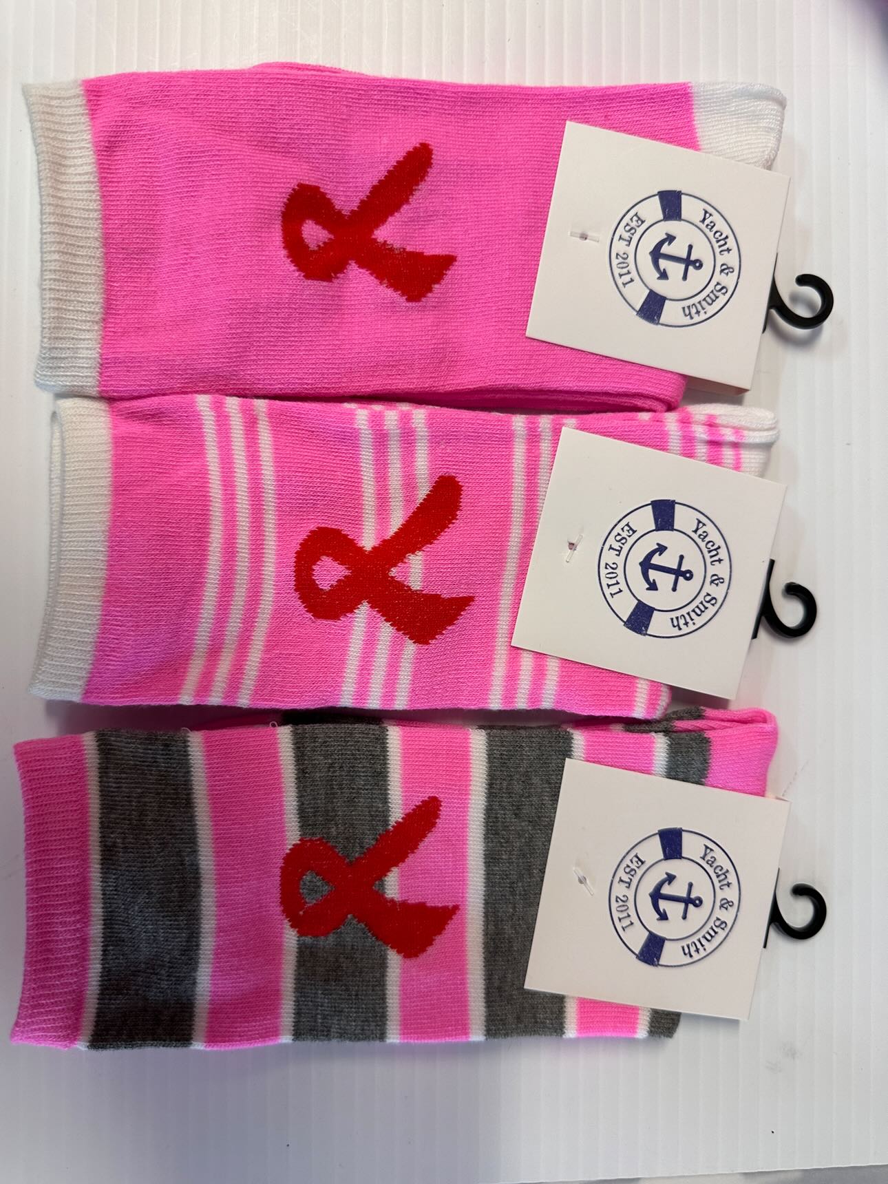 Thick pink,pink & white stripes,Pink and grey stripes