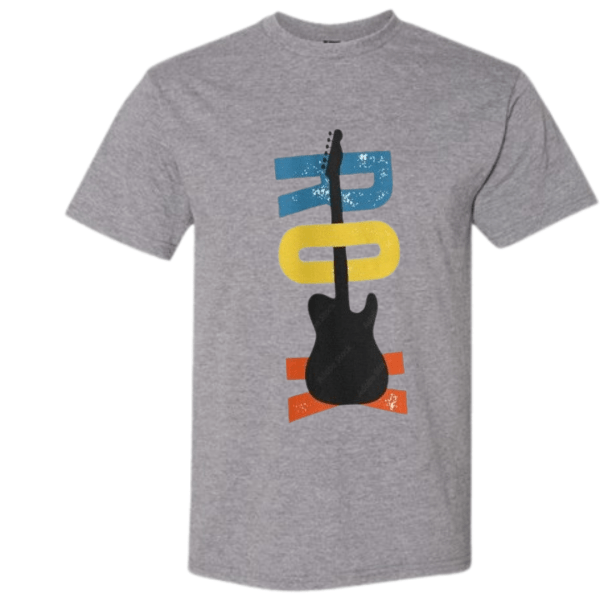 Untitled design (92) Gildan Rock with Guitar design T-Shirt