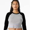 Women’s Raglan Long Sleeve Crop Top