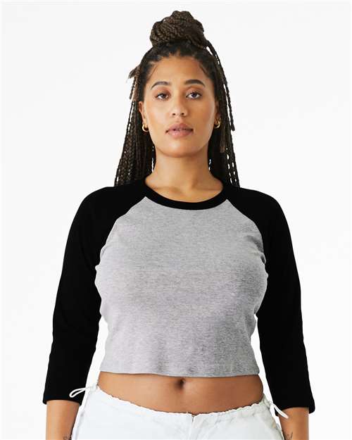 Women’s Raglan Long Sleeve Crop Top