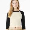 Women’s Raglan Long Sleeve Crop Top