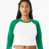 Women’s Raglan Long Sleeve Crop Top