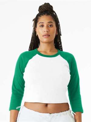 Women’s Raglan Long Sleeve Crop Top