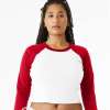 Women’s Raglan Long Sleeve Crop Top
