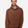 Unisex Premium Fleece Pullover Hoodie | Solid Brown Streetwear Hoodie