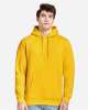 120329_omf_fm Unisex Premium Fleece Pullover Hoodie | Solid Yellow Streetwear Hoodie