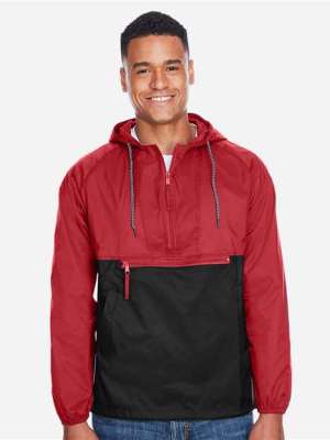 Harriton Unisex Packable Hooded Nylon Jacket – M750 | Lightweight Windbreaker
