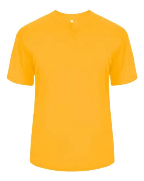 48917_f_fm Short Sleeve Henley Performance Tee