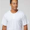 48922_omf_fm Short Sleeve Henley Performance Tee