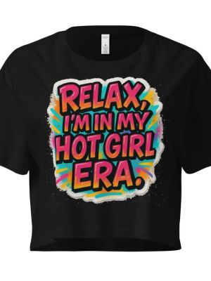 Hot Girl Era Graphic Crop Top