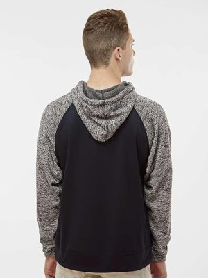 J. America Mens Colorblocked Cosmic Fleece Hooded Sweatshirt