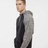 J. America Mens Colorblocked Cosmic Fleece Hooded Sweatshirt