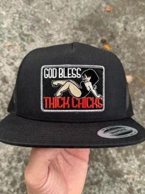 6b63b0059af39dc84801aa8fb41f48ce God Bless Thick Chicks Trucker Hat – Bold Streetwear Snapback