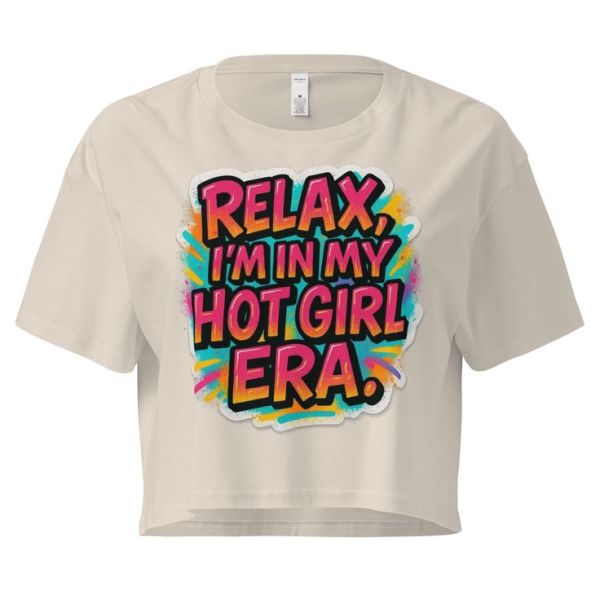 Hot Girl Era Graphic Crop Top